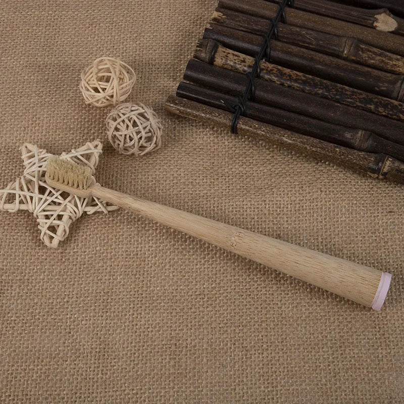 100% Natural Boar Bristle Bamboo Toothbrush